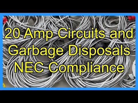 20 Amp Circuits and Garbage Disposals NEC Compliance