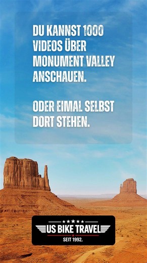 Monument Valley muss man erleben. 🇺🇸🏍️