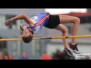 Jana Coscak, Croatia. High Jump, 13 years old.