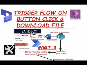 Trigger power automate on Button click, Generate word document and Download file | Dynamics 365
