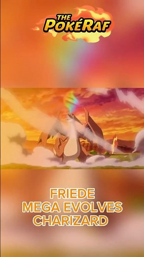 Friede Mega Evolves Charizard into Mega Charizard Y in Pokémon Horizons AMV