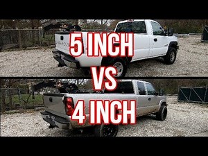 Duramax 4 Inch Exhaust VS 5 Inch Exhaust