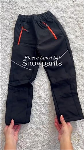 Kids Winter Snow Pants ❄️🧒 | Waterproof Fleece Lined Ski Pants 🏂