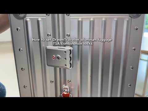 How to set DreamTraveller aluminum luggage TSA combination locks