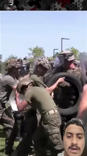 How marines Do Riot Training 🪖#army #shorts