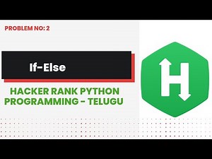 Python If Else #2 | Hackerrank | Python Programming | Telugu