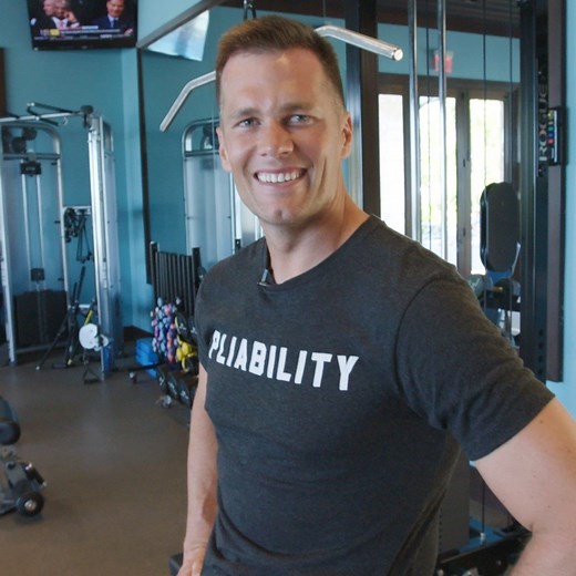 What is Tom Brady's favorite workout equipment? "The butt blaster.” Why? “Because it blasts my butt!” The GOAT took us on a tour of his Gym & Fridge at his remote Bahamas boot camp. | Men's Health