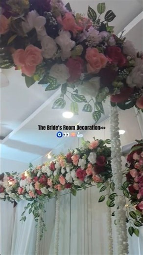 Bride's Room Decor💗 #ytshorts #minivlog #viral #trending #bride #decoration #shortsfeed #shorts #new