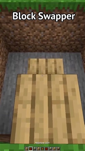 Minecraft Block Swapper…🤯(World's Smallest Violin) #minecraft #shorts