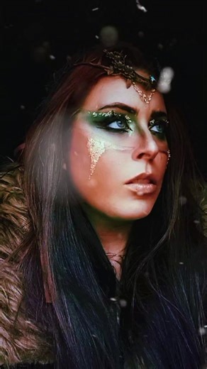 Alisha Ann Arnett on Instagram: "Sweet silver bells ⚔️ #alishaarnett #yulevibes #makeupartist #mua #solstice #pagan #cosplay #Valhalla"