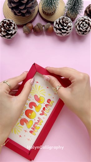 DIY 2026 Burning Card Tutorial ✨