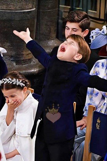 Cheeky Louis makes Charlotte laugh nonstop #royalfamily #princelouis #princess #charlotte