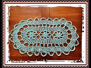 How to crochet very easy table runner