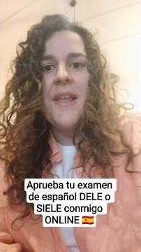 Servicio de correcciones y clases online para tu examen #Dele y #siele por una examinadora oficial 🩷