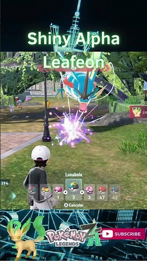 SHINY ALPHA LEAFEON #shorts #shinypokemonhunter #pokemonlegendsza #shinypokemon #pokemon