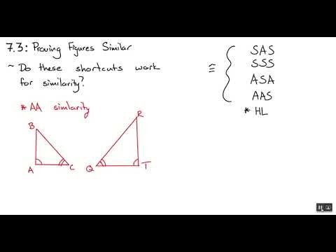 3rd Hour Geometry (2/17/26) - Lesson 7.3.1 - Proving Similarity