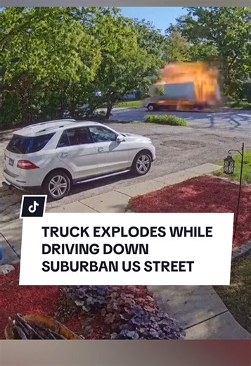 Explosión de camión en una calle suburbana de Illinois