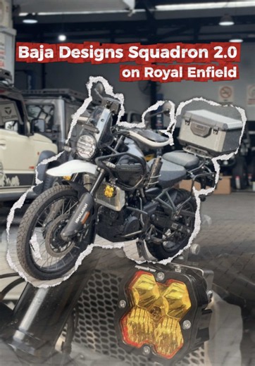 Baja Designs Squadron 2.0 Amber [Driving Combo] di Royal Enfield 🚀. #pionirautogarage #royalenfield #bajadesigns #lampuroyalenfield #newsquadron