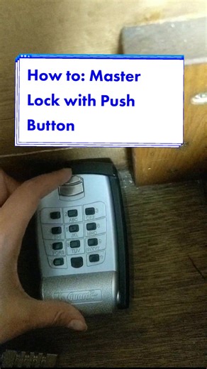 How to: Master Lock with Push Button #tutorial #escaperoomlocks | master lock