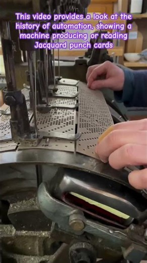 The Original Programming: Jacquard Punch Cards 🧵📜