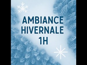 Ambiance Hiver Calme | Musique Relaxante | Neige qui tombe | 1h pour étudier, dormir ou se détendre