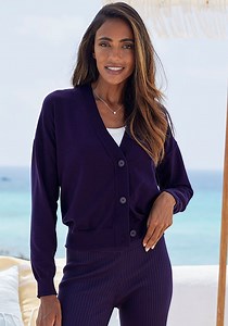 Navy Button Down Cardigan X45302