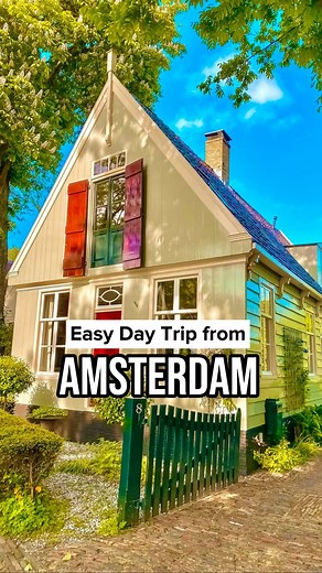 Maire 🇳🇱 Dutch Travel Tips on Instagram: "🇳🇱 Save this EASY DAY TRIP from Amsterdam!👇🏻 ✅ Save for your visit to the Netherlands! 🇳🇱 ❤️ Please hit the follow button if you like this video! This is a day trip from Amsterdam that you can easily do by yourself! ❌ Don’t join a tour, as you’ll spend the whole day in crowds, it’s much more expensive and most tours won’t visit all of this! ✅🚌 Choose public transportation instead, known for its efficiency in the Netherlands. And follow this deta