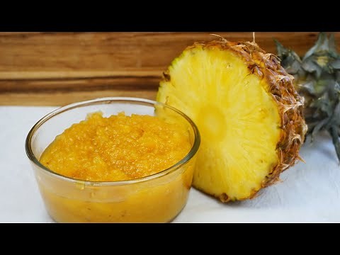Como hacer MERMELADA DE PIÑA NATURAL CASERA Receta fácil y muy rica