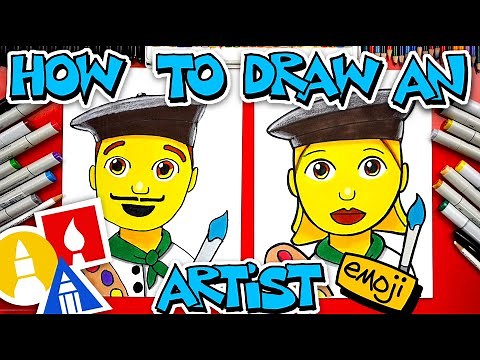 How To Draw An Artist Emoji 👨‍🎨👩‍🎨