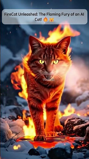 Fire-Breathing Cat | Epic AI Animation of Flaming Cat Powers! 🔥🐱