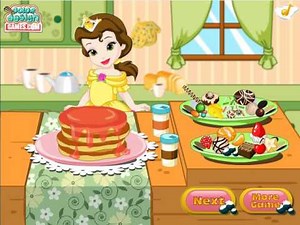 Disney Cartton Princess Belle Cooking Game Vidio