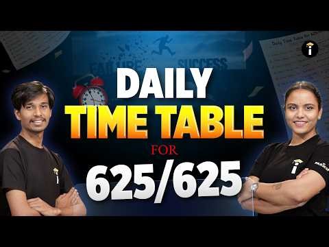 Crack 625/625 with This Power-Packed Daily Schedule 🚀