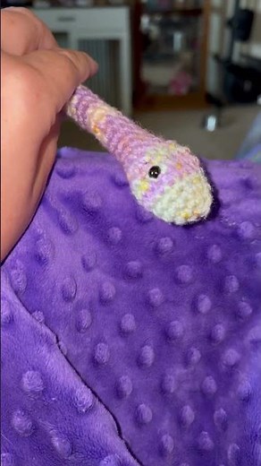 Finished Crochet Snake Amigurumi 🐍✨