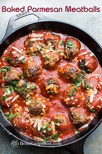Baked Parmesan Meatballs Recipe EASY APPETIZER | Best Recip