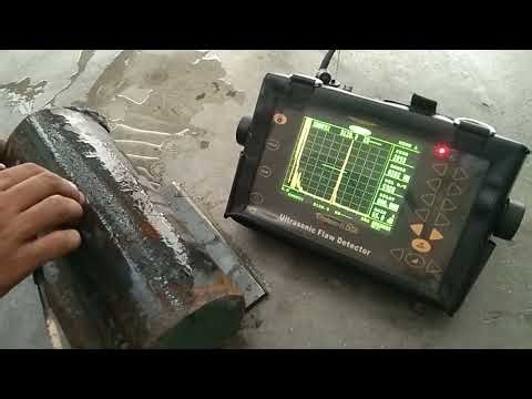 Round Ultrasonic Testing by Backwall Method