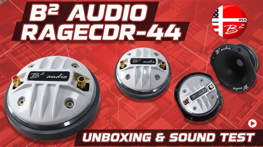 B2 Audio USA on Instagram: "B2 Audio RAGE CDR-44 car audio compression driver unboxing and sound test. In this video we take a first look at B2 Audio USA’s newest high output compression driver designed specifically for car audio systems. We break down the build, materials, and design, then power it up so you can hear the clarity, presence, and volume it delivers. Get a pair today https://www.b2audiousa.com/products/200-watt-rms-4-ohm-1-75-vc-bolt-on-compression-driver-pair-b2-ragecdr-44?variant