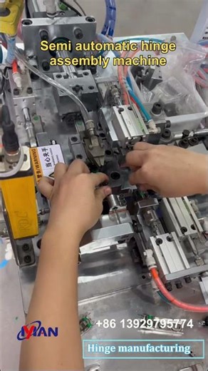 small hinge assembly machine