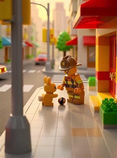 Safety Lesson 2: Do not play near road! #lego #safety #legorescue #safe