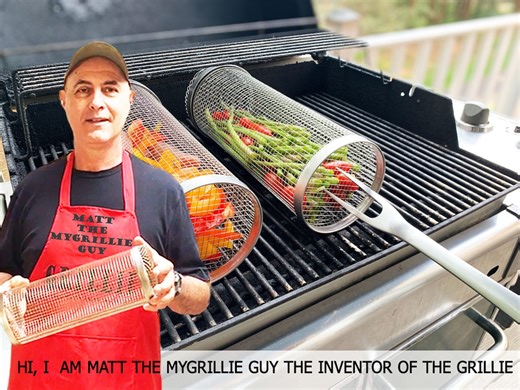 Mygrillie 2-pack - the Greatest Grilling Device Ever - Grill Veggies, Fish, Meat the EZ Way the Grillie Way! - Etsy