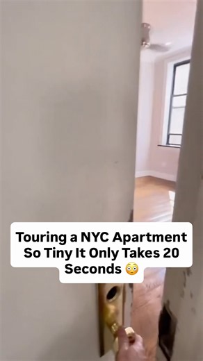 This NYC Apartment Is So SMALL, the Full Tour Took Only 20 Seconds 😳