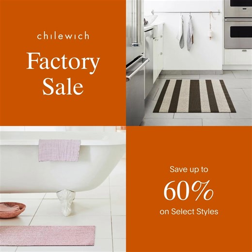 It only happens twice a year: major savings on made-to-last table mats, rugs, and Shag floor mats as we bid a fond farewell to select styles. | Chilewich