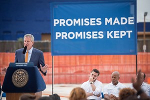 Trump Says De Blasio 'Stole' His Campaign Slogan