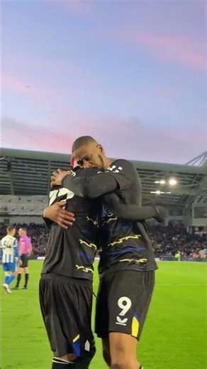 Beto's late equaliser for Everton against Brighton, raw and uncut from pitchside. 😮‍💨