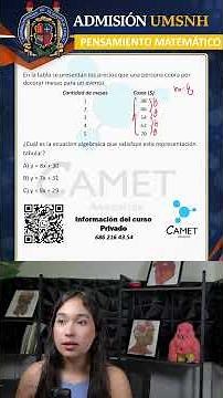 Ejercicio tipo examen de admisión | Pensamiento Matemático