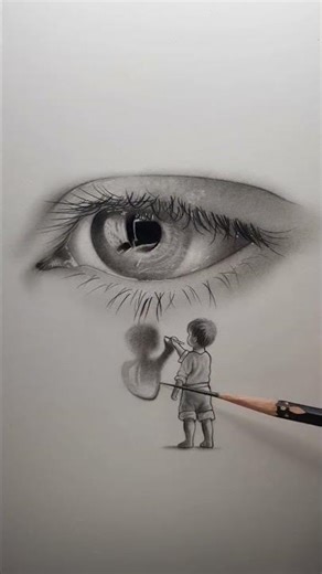 How to Draw Eye | Easy 3D Eye Drawing Tutorial | Pencil Art #3dart #d2draw