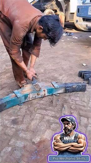 Rusted Truck Leaf Spring Nut Removed in Seconds | Mechanic’s Power Trick! #mechanic #power #viral