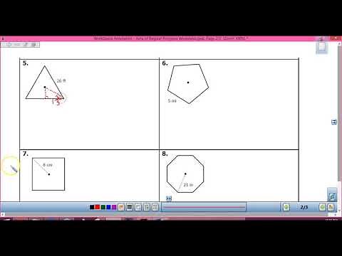 Area of Regular Polygons Worksheet