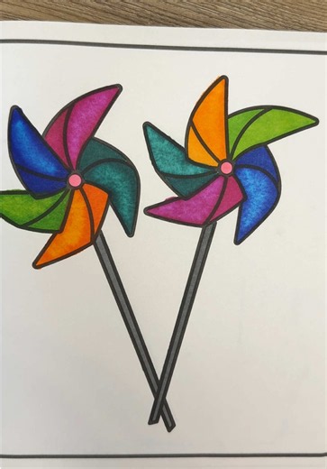 With this easy image I used a dark color followed by light shade! Loved how it turned out! This page is from the Fun Summer coloring book! Happy Coloring!