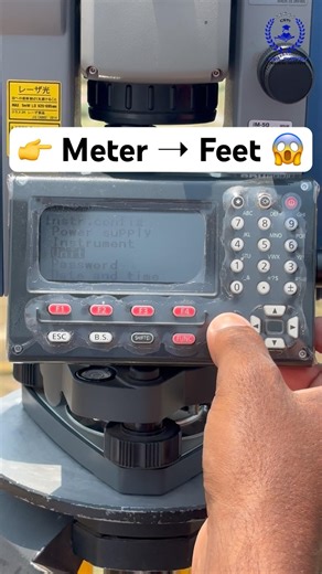 👉 Sokkia Total Station me Meter to Feet Unit Change kaise kare 🔥 #shorts