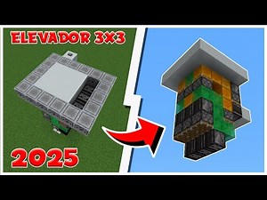How to make a 3x3 elevator in Minecraft Bedrock in 2025!